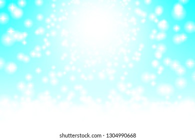 Stardust on the milky way galaxy. Falling stars effect. Vector illustration