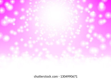Stardust on the milky way galaxy. Falling stars effect. Vector illustration