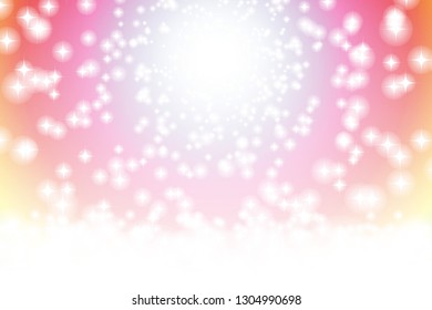 Stardust on the milky way galaxy. Falling stars effect. Vector illustration