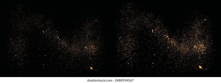 Stardust fondo de Vector de brillo de oro realista