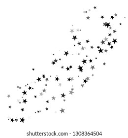 Stardust trail, comet line. Falling star.