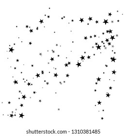 Stardust trail, comet line. Falling star.