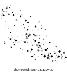 Stardust trail, comet line. Falling star.