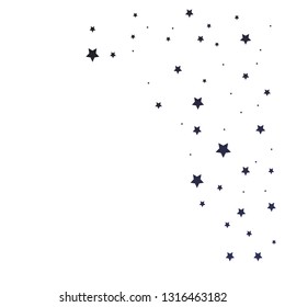 Stardust trail, comet line. Falling star. Vector
