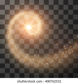 Stardust trail magic vector background. Vector eps10.