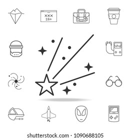 starfall icon. Detailed set of web icons and signs. Premium graphic design. One of the collection icons for websites, web design, mobile app on white background