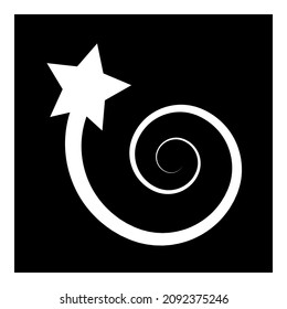 Icono De La Llanta De La Noche Estelar Aislado En Fondo Blanco
