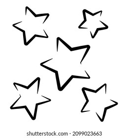 Starfall Night Flat Icon Isolated On White Background