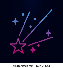 Starfall nolan icon. Simple thin line, outline vector of web icons for ui and ux, website or mobile application