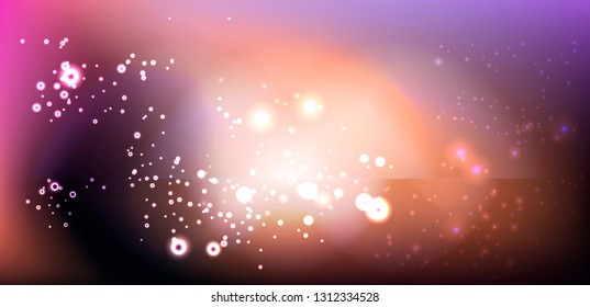 Starfield, Abstract space background with nebula and stardust.