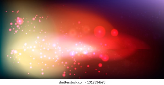 Starfield, Abstract space background with nebula and stardust.