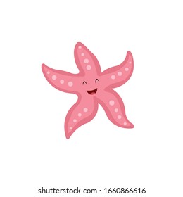 Starfish Animal Cartoon Vector Illustration 