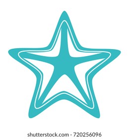starfish animal isolated icon