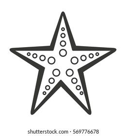 starfish animal isolated icon vector illustration design
