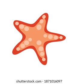 Starfish Beach Fill Vector Illustration