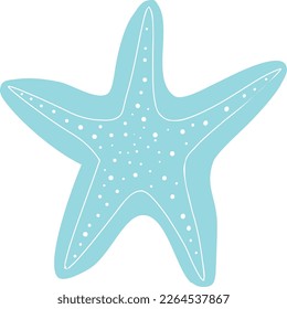 The starfish is a beautiful sea creature that is shaped like a five-pointed star.