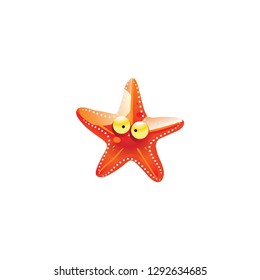 starfish cartoon icon