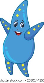 Starfish cartoon vector art and illustration
