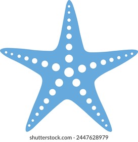 Starfish clip art design on plain white transparent isolated background for card, shirt, hoodie, sweatshirt, apparel, tag, mug, icon, poster or badge