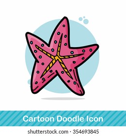 Starfish color doodle