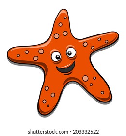 Starfish color vector illustration
