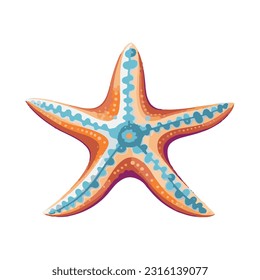 starfish colored 3d detailed illustration