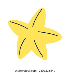 Starfish design element. Vector illustration