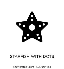 Starfish with dots icon. Starfish with dots symbol design from Nautical collection. Simple element vector illustration on white background.