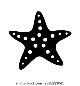 Starfish dotted black colour design