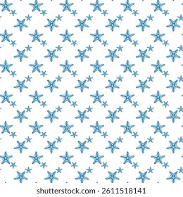 Starfish Farm Seamless Vector Pattern Design