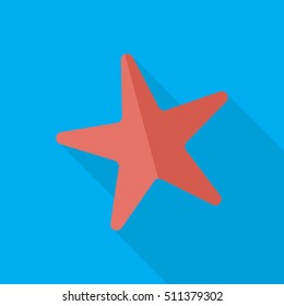 starfish flat icon illustration isolated vector sign symbol