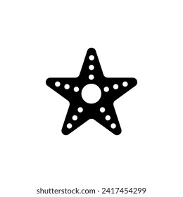 Starfish flat vector icon. Simple solid symbol isolated on white background