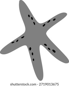 Diseño de Ilustración vectorial plana de estrellas de mar