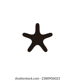 Símbolo geométrico estelar simple vector logo