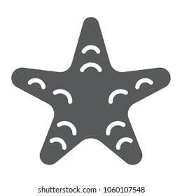 Starfish glyph icon, animal and underwater, aquatic sign vector graphics, a solid pattern on a white background, eps 10.