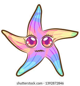 starfish graphic cartoon clipart design
