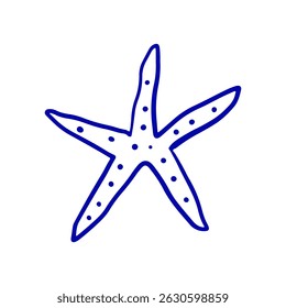 Starfish. Hand draw marine element