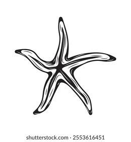 Starfish Hand Drawn Illustration - 03