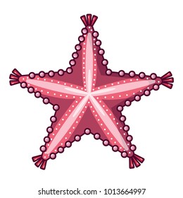 Starfish icon. Cartoon illustration of starfish vector icon for web
