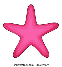 Starfish icon. Cartoon illustration of starfish vector icon for web