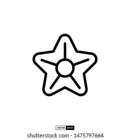 Starfish icon, design inspiration vector template for interface and any purpose