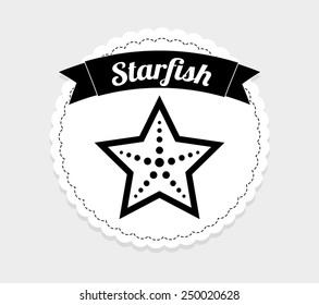 starfish icon design, vector illustration eps10 graphic 