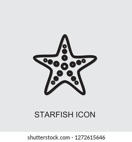 starfish icon . Editable outline starfish icon from summer. Trendy starfish icon for web and mobile.