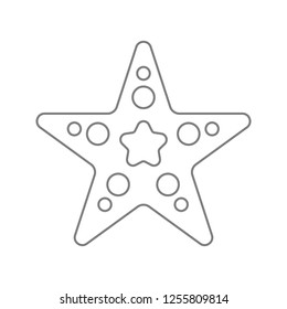 starfish icon. Element of cyber security for mobile concept and web apps icon. Thin line icon for website design and development, app development