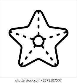 Starfish Icon Element For Design