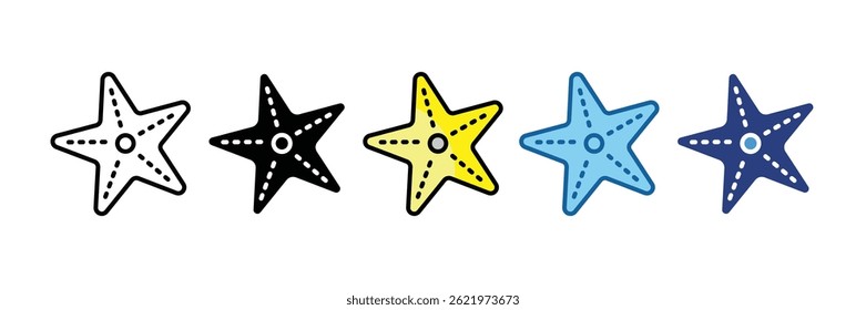 Elemento De Ícone Starfish Para Design
