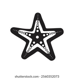 Starfish icon in flat style. Sea stars vector illustration on isolated background. Sea animal sign business concept.