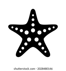 starfish icon illustration flat style