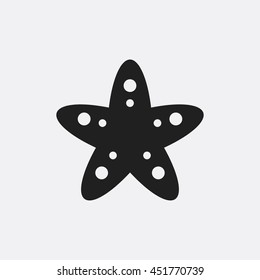 Starfish icon illustration isolated vector sign symbol
