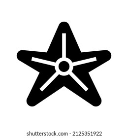 Starfish icon isolated on white background